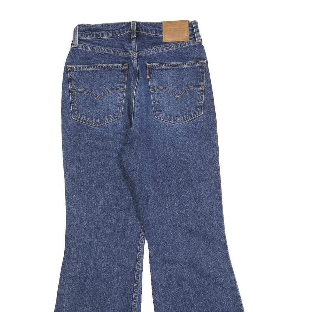 LEVI'S Big E Womens Jeans Blue Regular Flared Denim Medium W27 L29 Vintage Style
