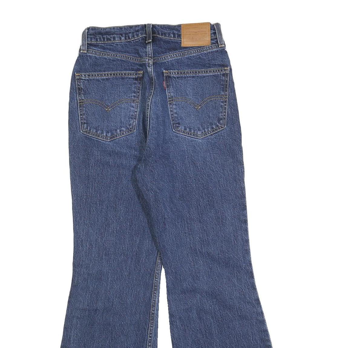 LEVI'S Big E Womens Jeans Blue Regular Flared Denim Medium W27 L29 Vintage Style