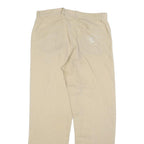 CORTIGIANI Mens Relaxed Beige Trousers W32 L30 Zip Closure Loose Fit Casual