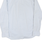 TOMMY HILFIGER Mens Blue & White Stripe Shirt L Button-Down Collar Long Sleeve