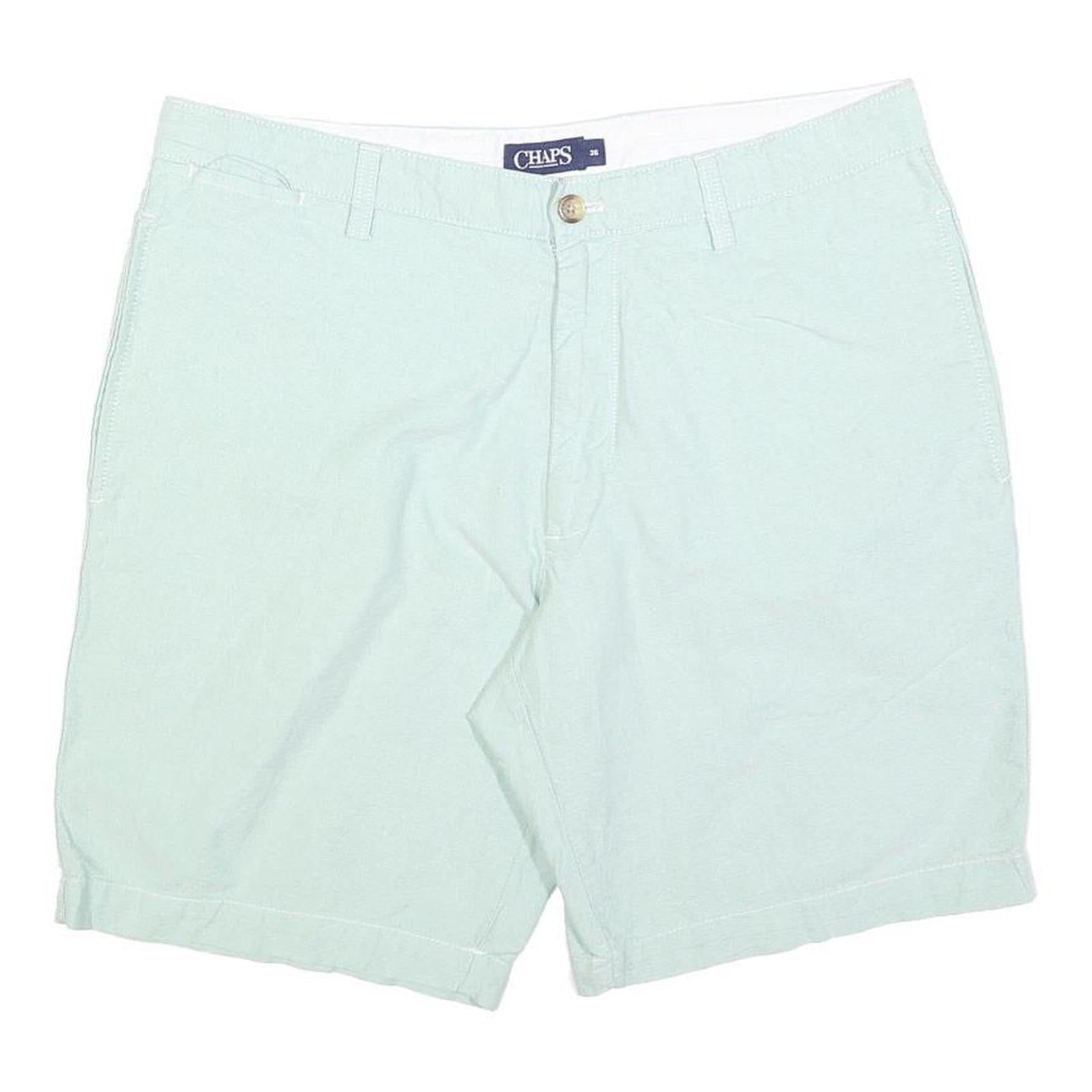 CHAPS Mens Shorts Light Green Casual Plain L W36 Summer Wear