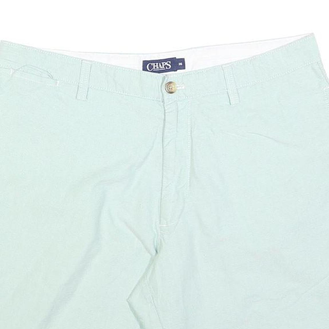 CHAPS Mens Shorts Light Green Casual Plain L W36 Summer Wear