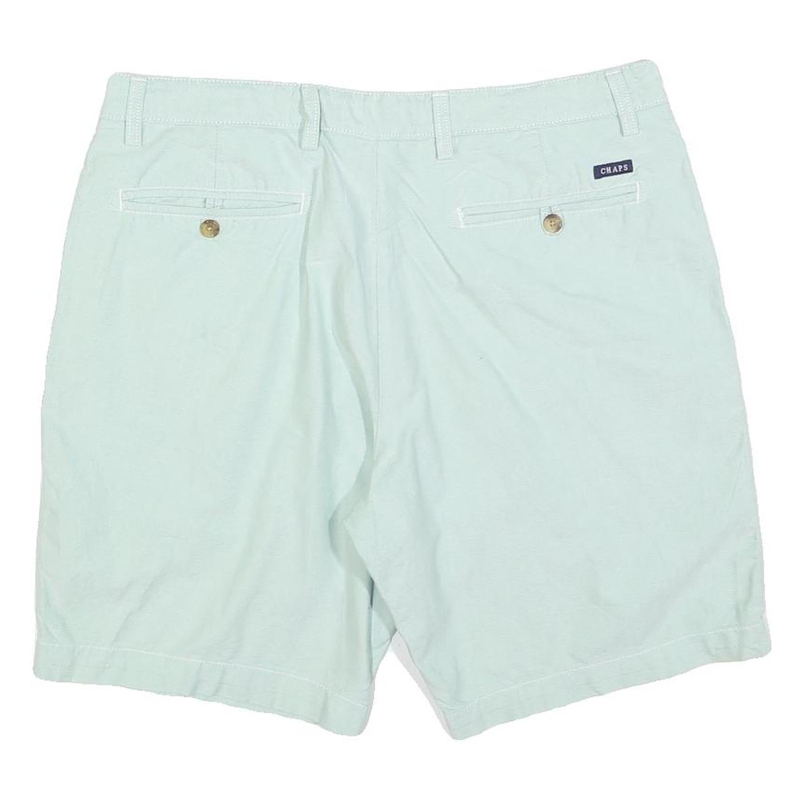 CHAPS Mens Shorts Light Green Casual Plain L W36 Summer Wear