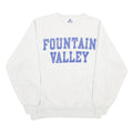 CHAMPION Mens Grey Fountain Valley Crew Neck L Cotton Blend Pullover Sweatshirt