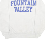 CHAMPION Mens Grey Fountain Valley Crew Neck L Cotton Blend Pullover Sweatshirt