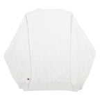 CHAMPION Mens Grey Fountain Valley Crew Neck L Cotton Blend Pullover Sweatshirt