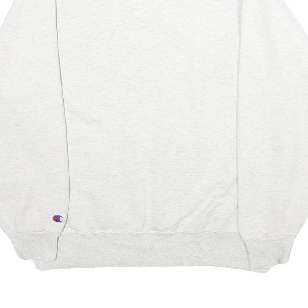 CHAMPION Mens Grey Fountain Valley Crew Neck L Cotton Blend Pullover Sweatshirt