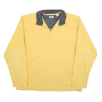 IZOD Mens Yellow & Grey Colourblock Pullover Plain Crew Neck Jumper M Casual
