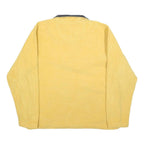 IZOD Mens Yellow & Grey Colourblock Pullover Plain Crew Neck Jumper M Casual