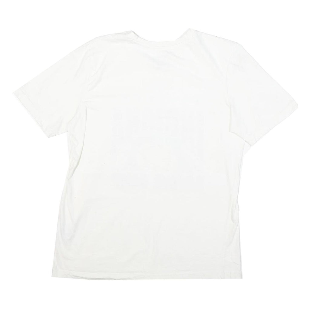 ADIDAS Mens White Indiana Soccer Camp Graphic T-Shirt M Short Sleeve Crew Neck