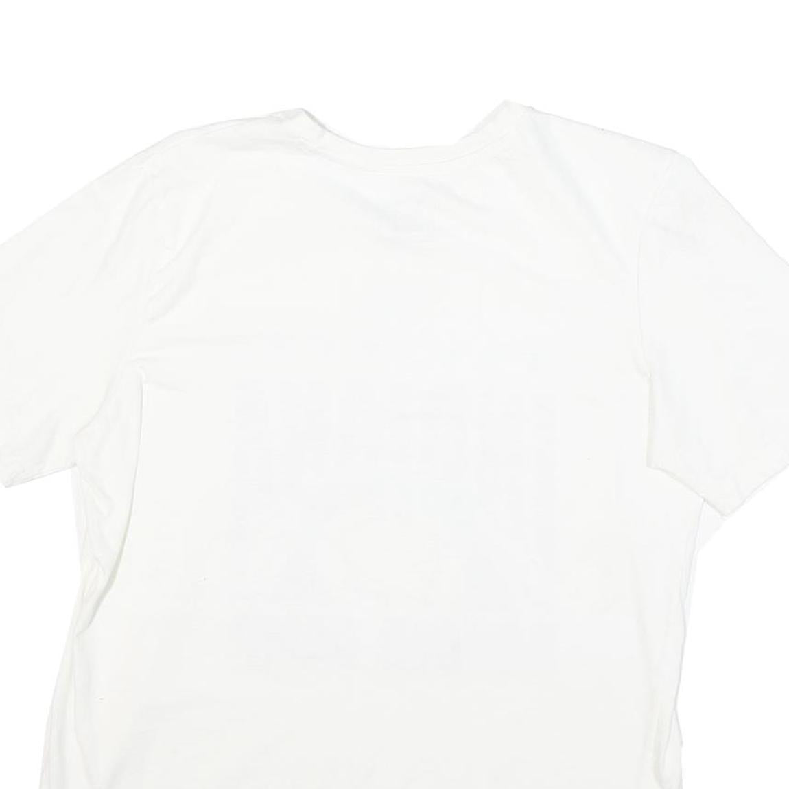 ADIDAS Mens White Indiana Soccer Camp Graphic T-Shirt M Short Sleeve Crew Neck