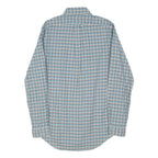 POLO RALPH LAUREN Mens Blue Check Shirt M Button Down Collar Long Sleeve Casual