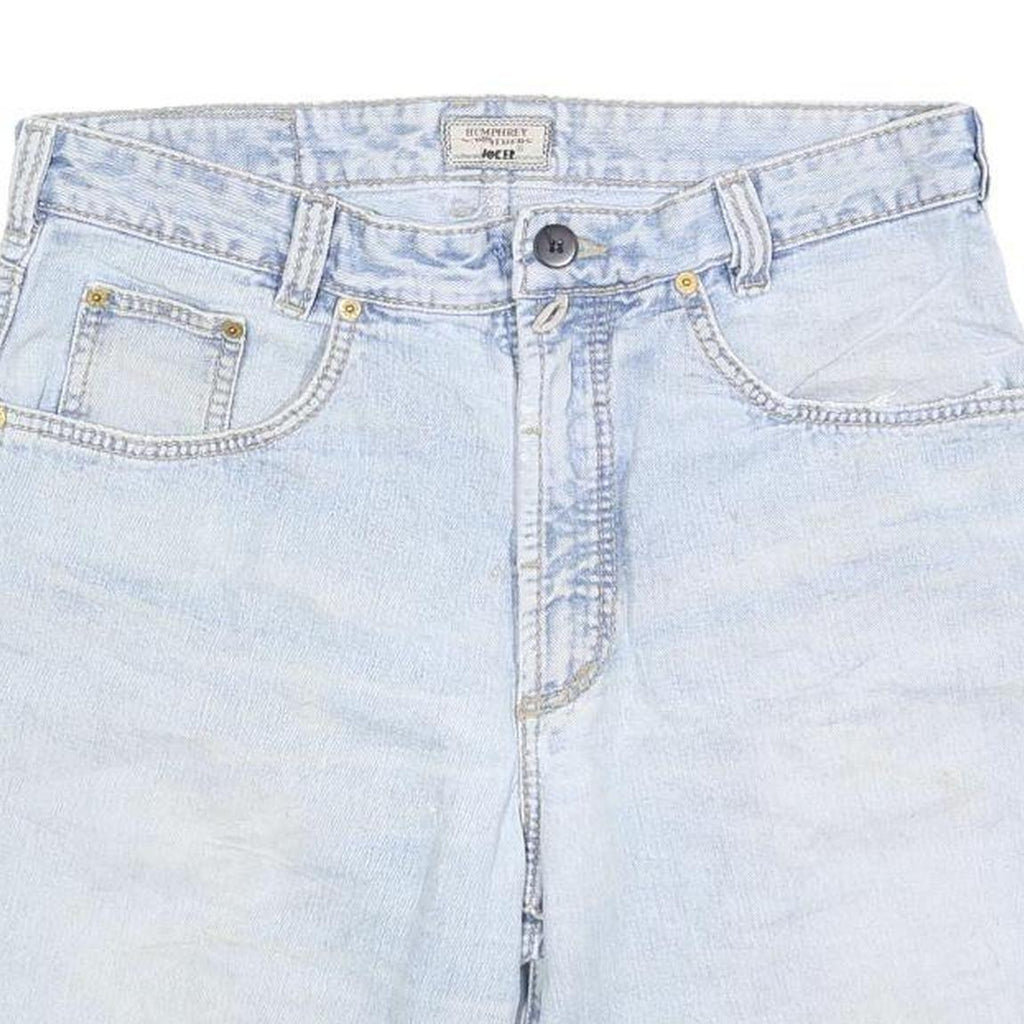 JOKER Mens Shorts Blue Casual Denim M W34 Light Wash Cotton Blend Comfort