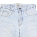 JOKER Mens Shorts Blue Casual Denim M W34 Light Wash Cotton Blend Comfort