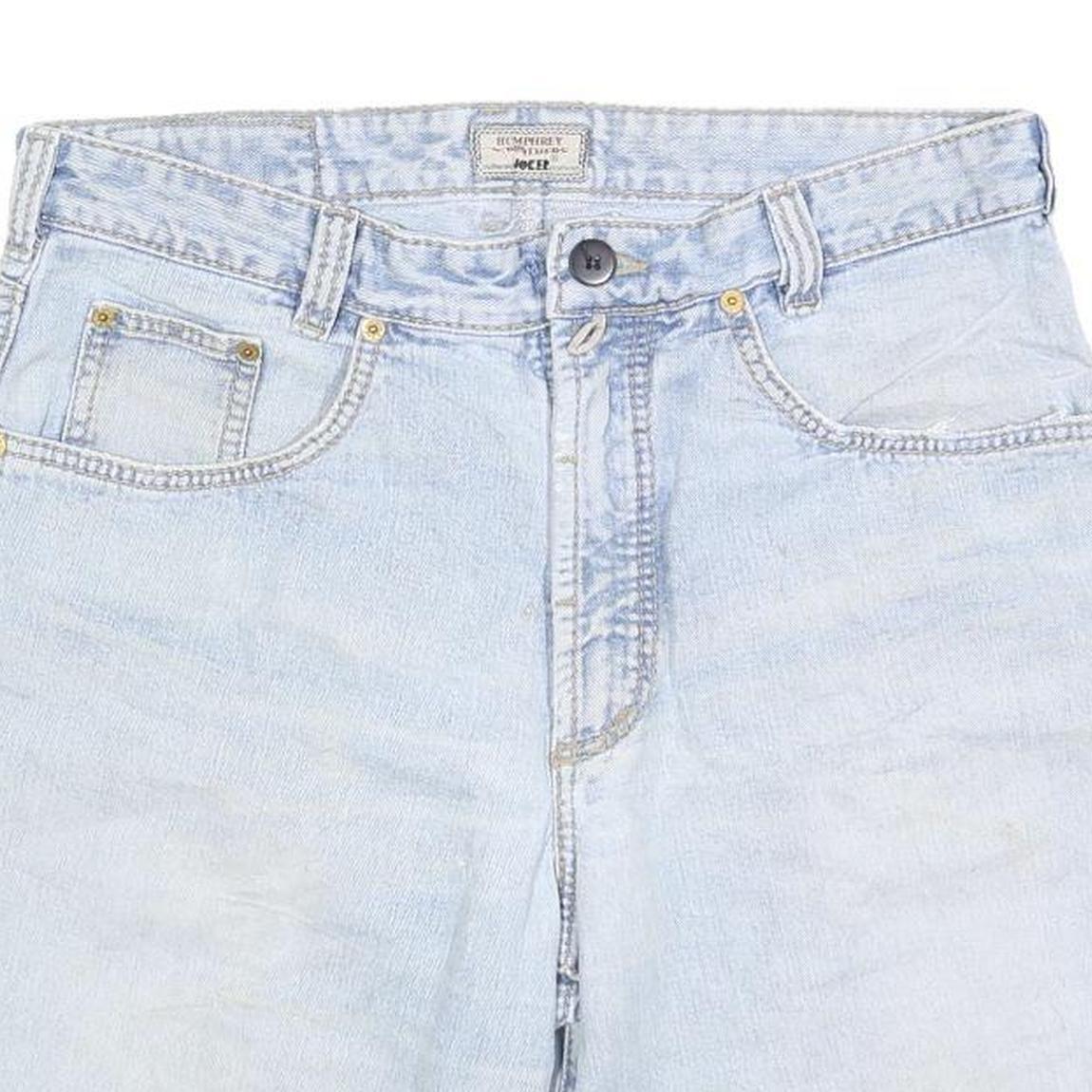JOKER Mens Shorts Blue Casual Denim M W34 Light Wash Cotton Blend Comfort