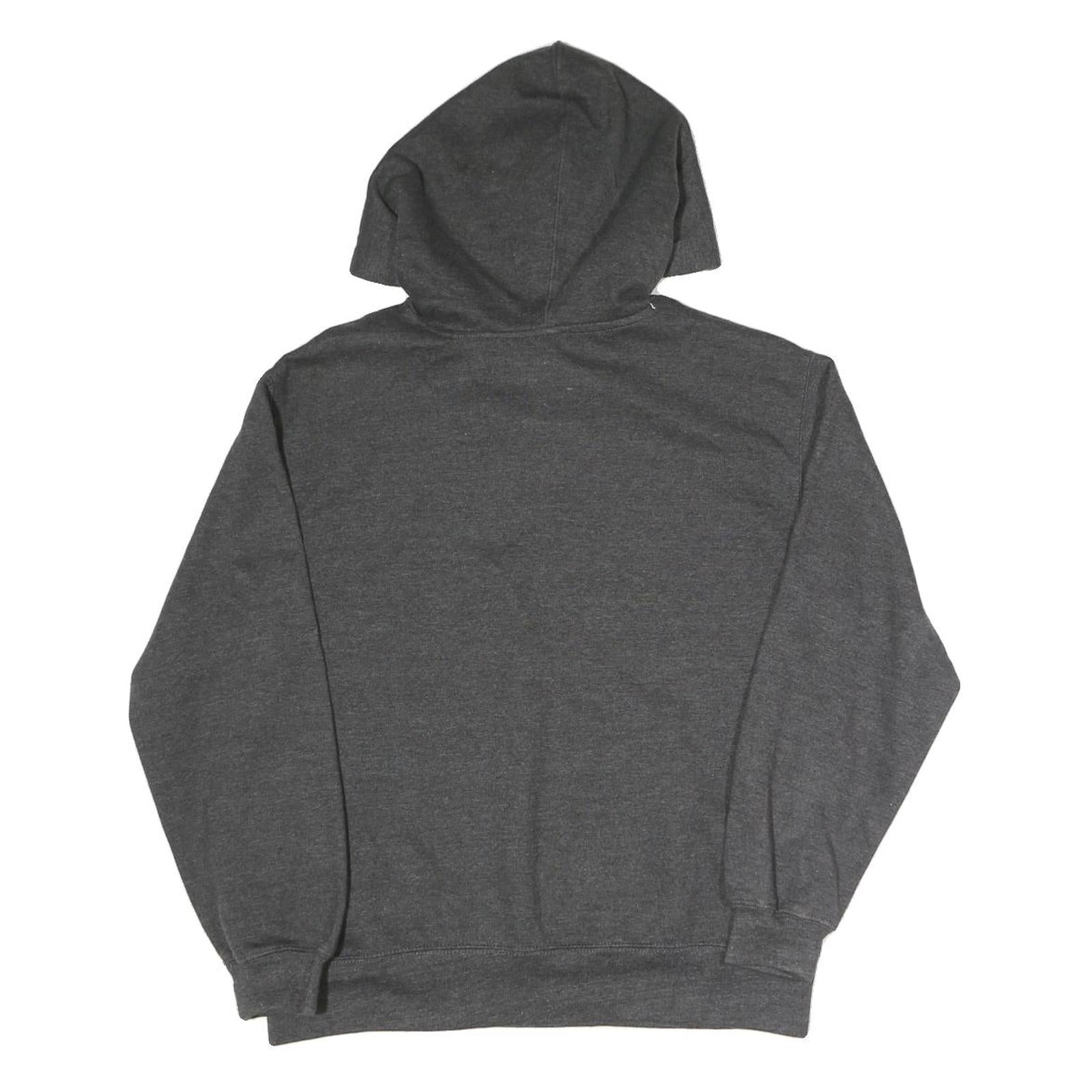 REEBOK Womens Grey Pullover Hoodie M Rbk Logo Casual