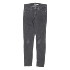 LEVI'S 711 Womens Jeans Black Slim Skinny Denim Medium W25 L28 Stylish