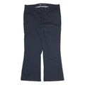 DICKIES Womens Polyester Blend Navy Blue Regular Fit Straight Leg Trousers W38