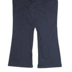 DICKIES Womens Polyester Blend Navy Blue Regular Fit Straight Leg Trousers W38