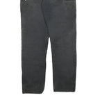 CARHARTT Mens Jeans Black Regular Straight Denim W38 L36 Workwear Durable Cotton