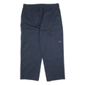 DICKIES Mens Navy Relaxed Straight Cotton Blend Trousers W40 L30 Workwear