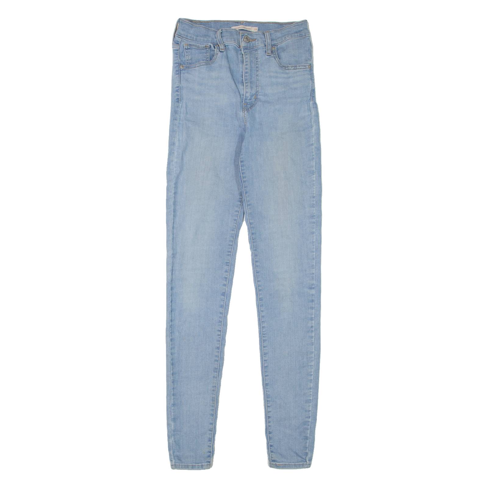 LEVI'S Mile High Womens Jeans Blue Slim Skinny Stone Wash W26 L32