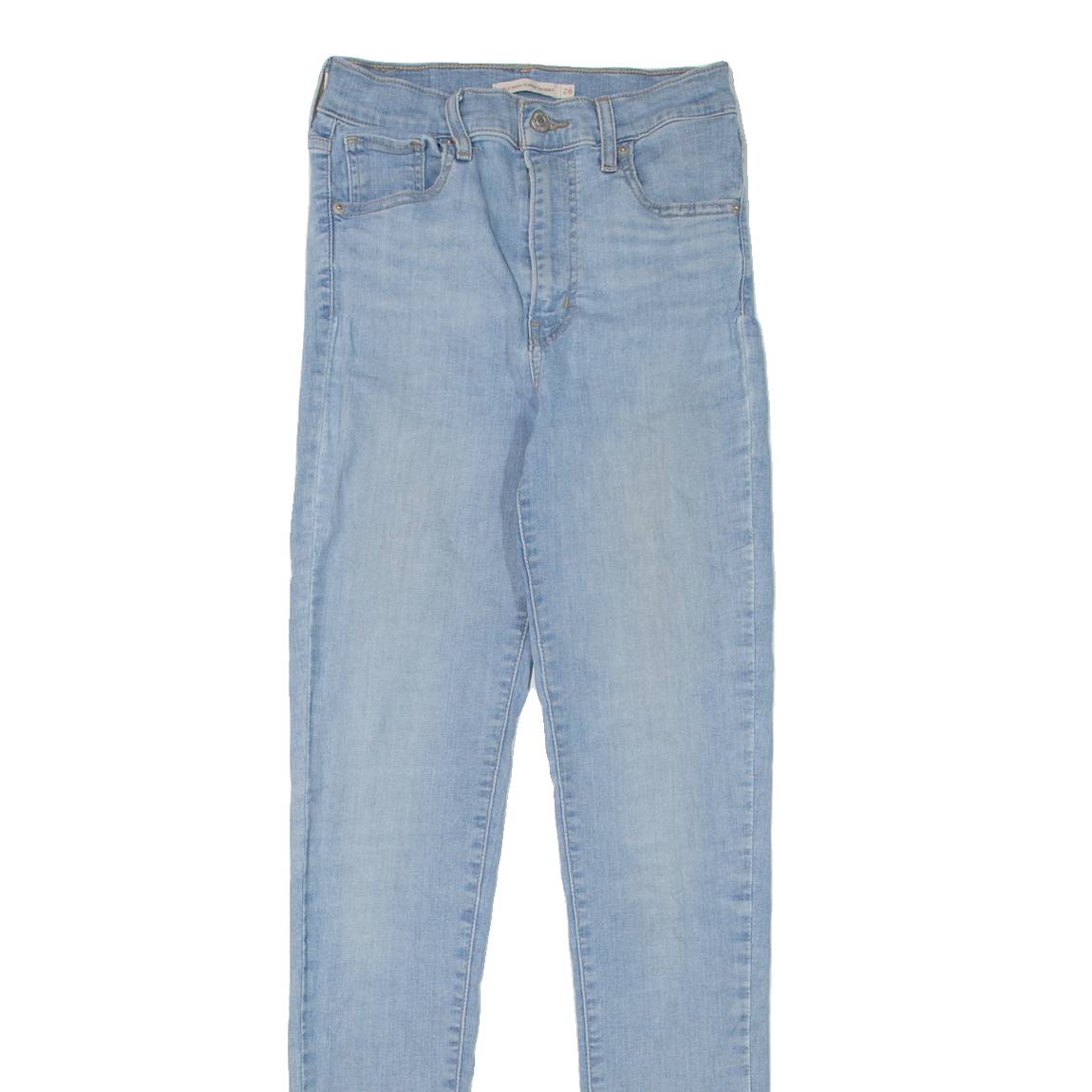 LEVI'S Mile High Womens Jeans Blue Slim Skinny Stone Wash W26 L32