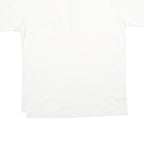 IZOD Mens White Short Sleeve Plain Polo Shirt L Cotton Casual Classic