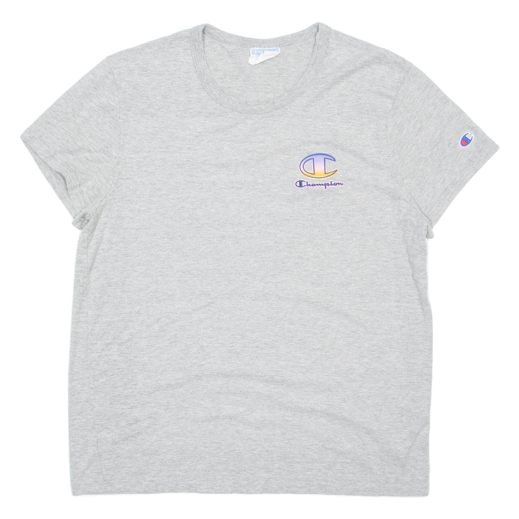 CHAMPION Womens T-Shirt Grey L