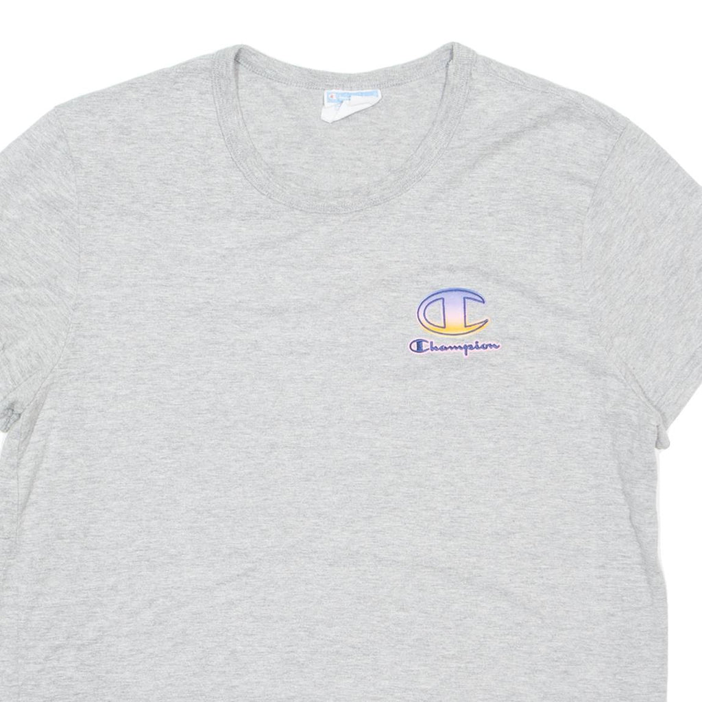 CHAMPION Womens T-Shirt Grey L