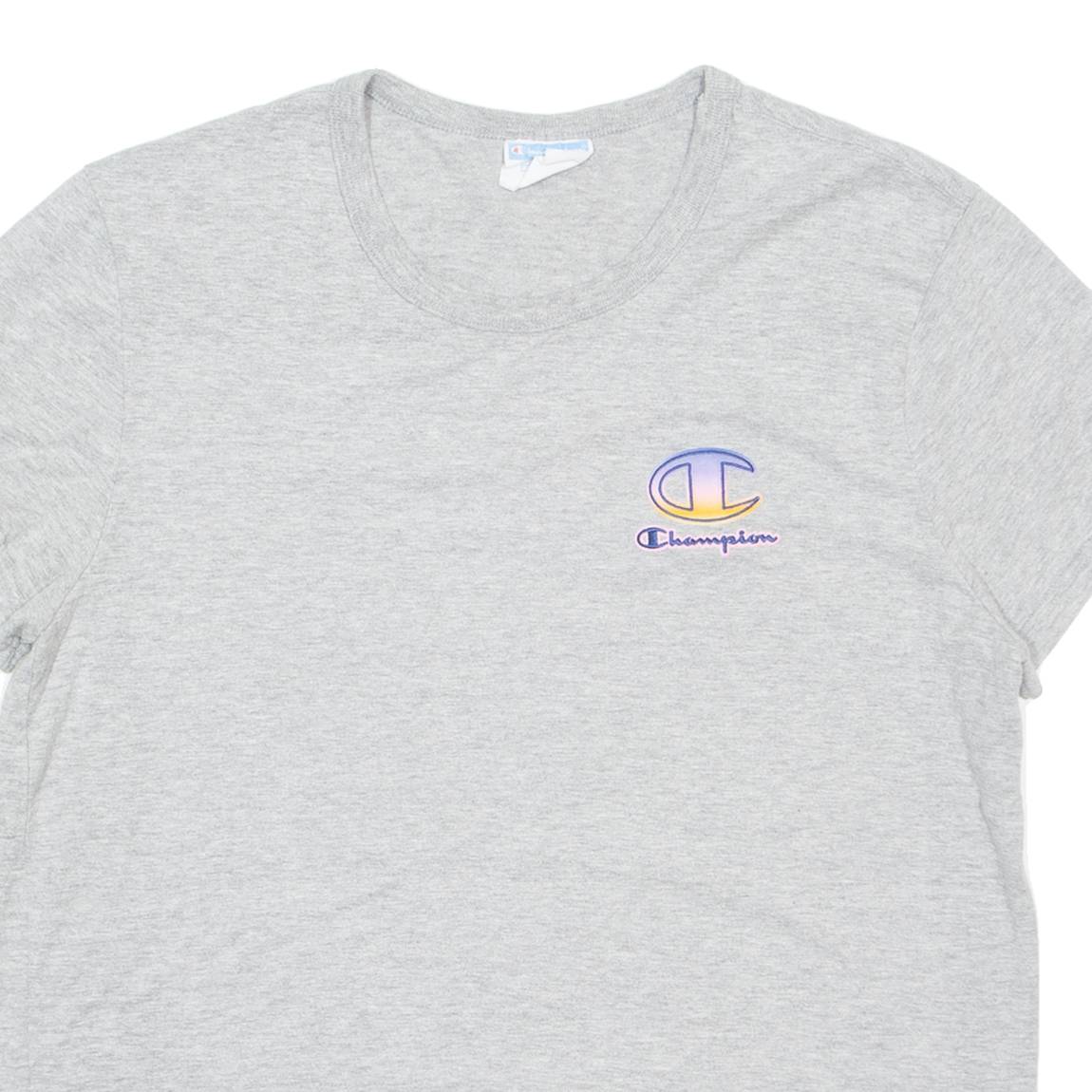 CHAMPION Womens T-Shirt Grey L