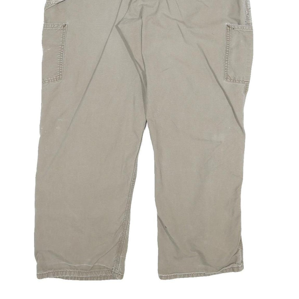 CARHARTT Mens Relaxed W36 L30 Beige Cotton Blend Straight Leg Trousers Workwear