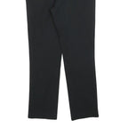 LAUREN RALPH LAUREN Womens Cotton Blend Black Slim Straight Trousers W30 L30