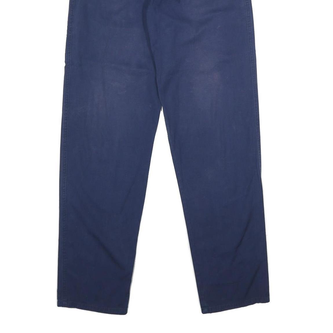 NORTH SAILS Womens Cotton Navy Blue Regular Fit Straight Leg Trousers W26 L34