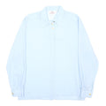 VALENTINE FASHION Womens Blue Wool Shirt L Stylish Classic Fit Button Detail