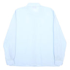 VALENTINE FASHION Womens Blue Wool Shirt L Stylish Classic Fit Button Detail