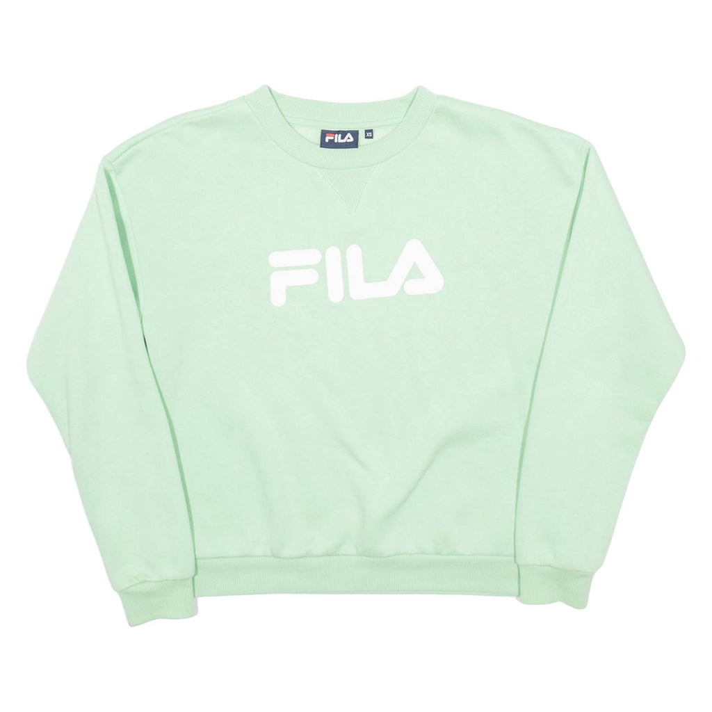 FILA Womens Sweatshirt Green XS