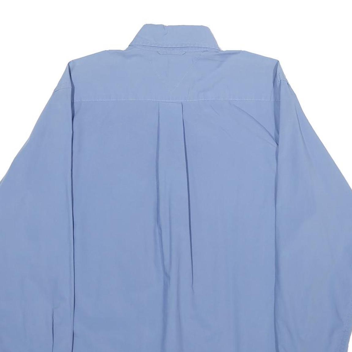 TOMMY HILFIGER Mens Blue Shirt S Classic Button Down Long Sleeve Cotton