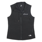 THE NORTH FACE Womens Black Softshell Vest S Polyester Zip Sleeveless Outdoor