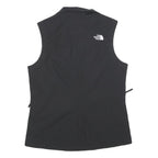 THE NORTH FACE Womens Black Softshell Vest S Polyester Zip Sleeveless Outdoor