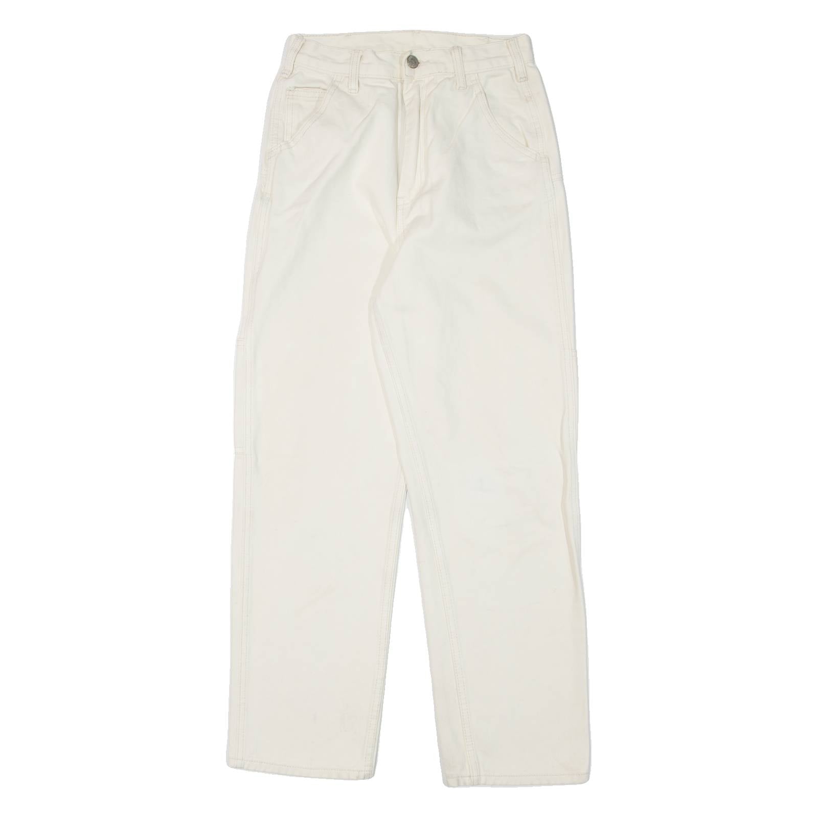 J. GALT Womens Jeans Cream Regular Straight W24 L27
