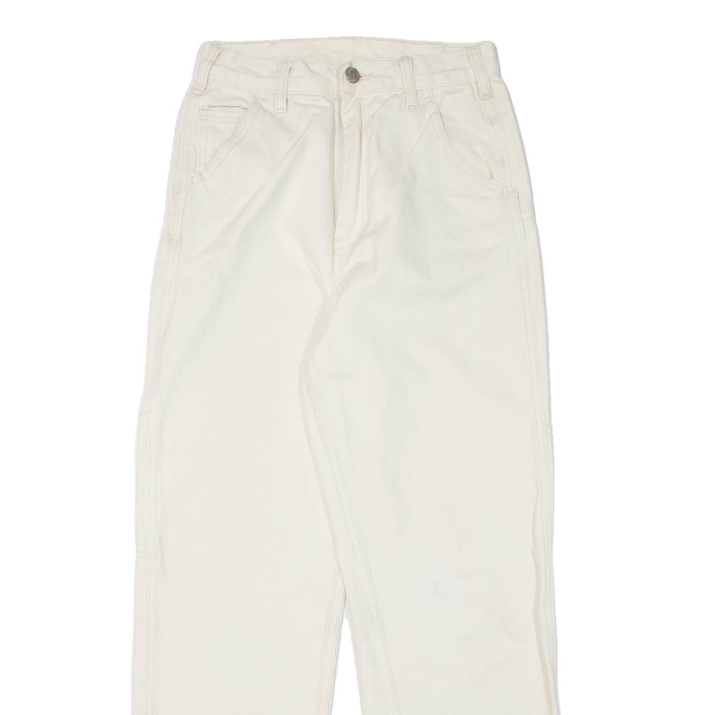 J. GALT Womens Jeans Cream Regular Straight W24 L27