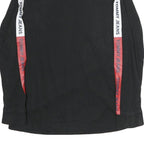 TOMMY JEANS Mens Black Crew Neck Long Sleeve T-Shirt S Logo Stripe