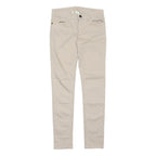 ADIDAS NEO Womens Cotton Blend Beige Slim Skinny Trousers W27 L32 Polka Dot