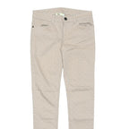 ADIDAS NEO Womens Cotton Blend Beige Slim Skinny Trousers W27 L32 Polka Dot
