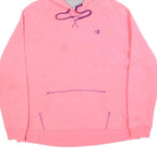 CHAMPION Womens Pink Hoodie 2XL Cotton Blend Casual Pullover