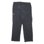 DICKIES Mens Cotton Black Regular Straight Trousers Cargo Pocket W36 L32
