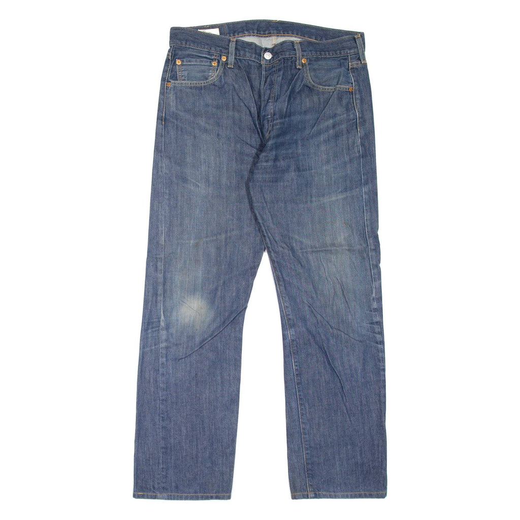 LEVI'S 501 BIG E Jeans Mens Blue Regular Straight Stone Wash W34 L32