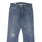 LEVI'S 501 BIG E Jeans Mens Blue Regular Straight Stone Wash W34 L32