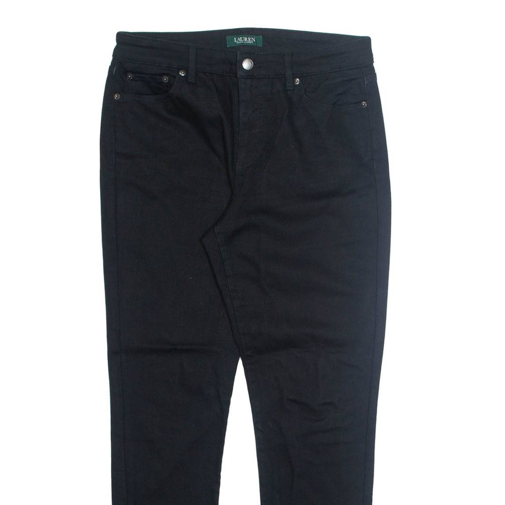 RALPH LAUREN Womens Trousers Black Regular Tapered W32 L29